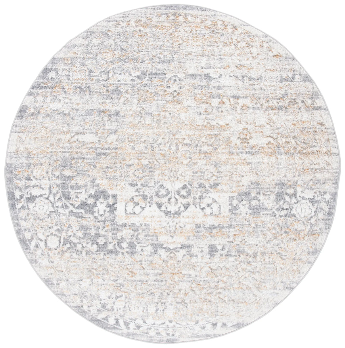 Safavieh Orchard 6'-7" x 6'-7" Rug in Grey / Gold