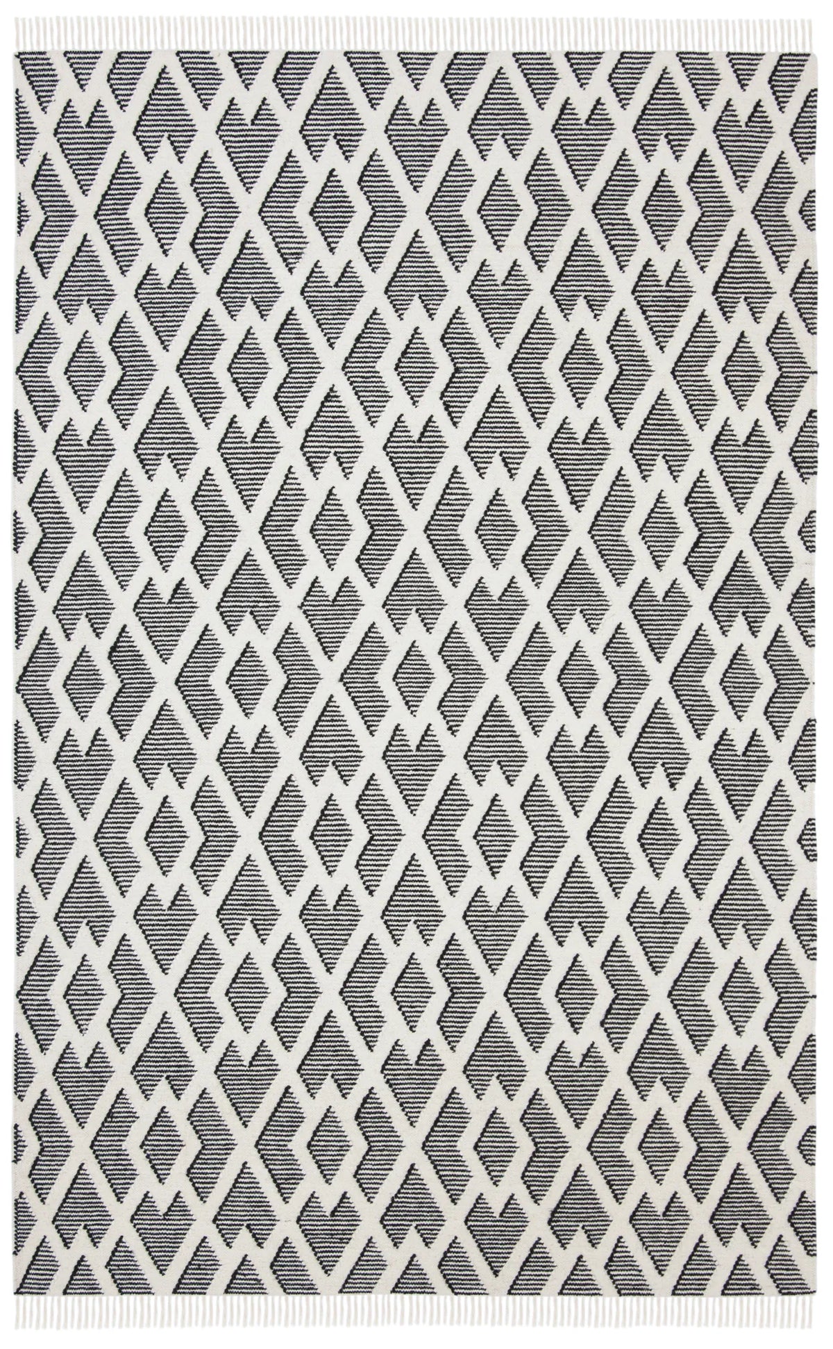 Safavieh Kilim 4'-0" x 6'-0" Rug in Black / Cream