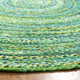Safavieh Braided 5'-0" x 5'-0" Rug in Green