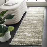 Safavieh Tahoe Shag 2'-0" x 8'-0" Rug in Ivory / Green