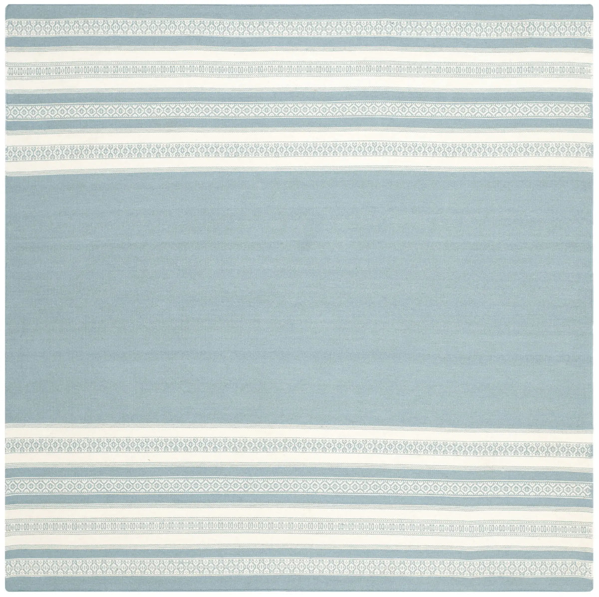Safavieh Dhurries 6'-0" x 6'-0" Rug in Turquoise