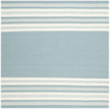 Safavieh Dhurries 6'-0" x 6'-0" Rug in Turquoise