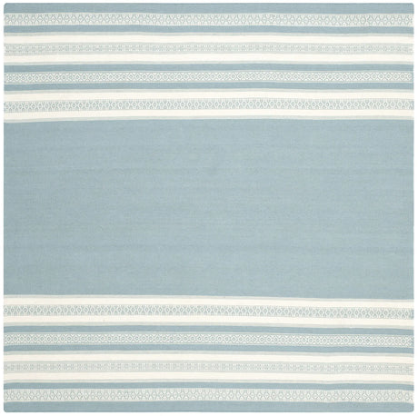 Safavieh Dhurries 6'-0" x 6'-0" Rug in Turquoise