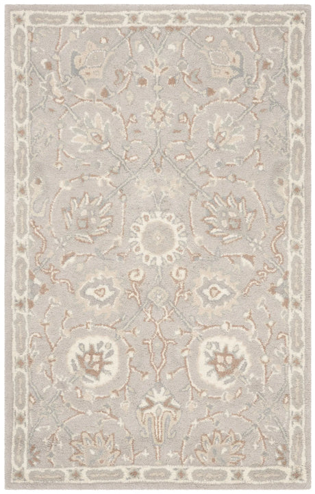 Safavieh Heritage 3'-0" x 5'-0" Rug in Silver / Ivory