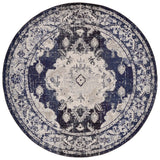 Safavieh Monaco 6'-7" x 6'-7" Rug in Ivory / Navy