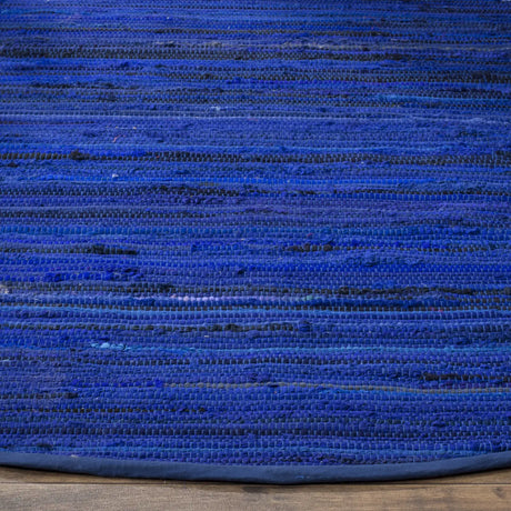 Safavieh Rag Rug 6'-0" x 6'-0" Rug in Blue / Multi