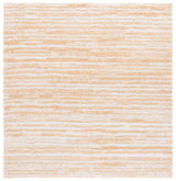 Safavieh Rumi Shag 6'-7" x 6'-7" Rug in Gold / Ivory