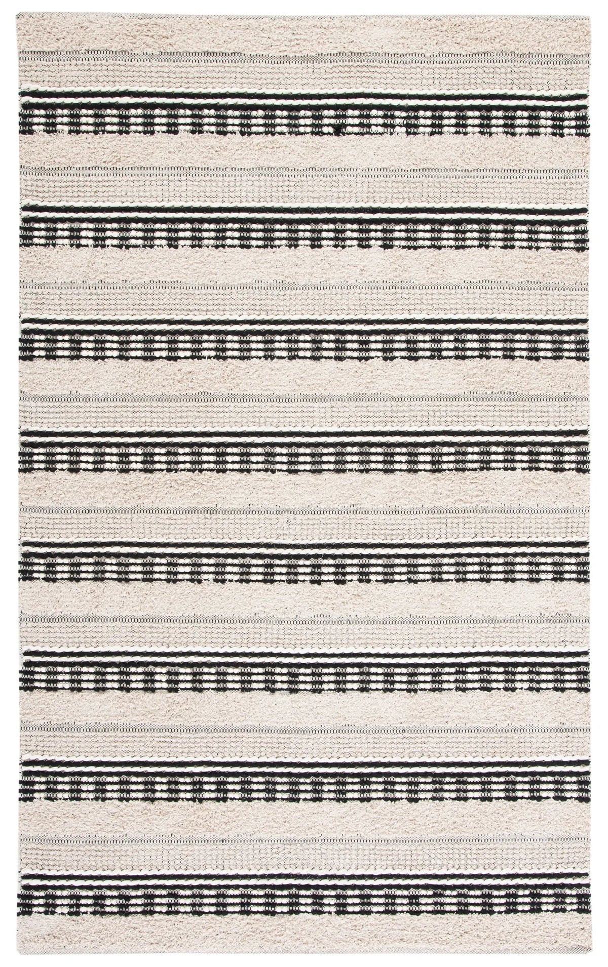Safavieh Natura 4'-0" x 6'-0" Rug in Beige / Black