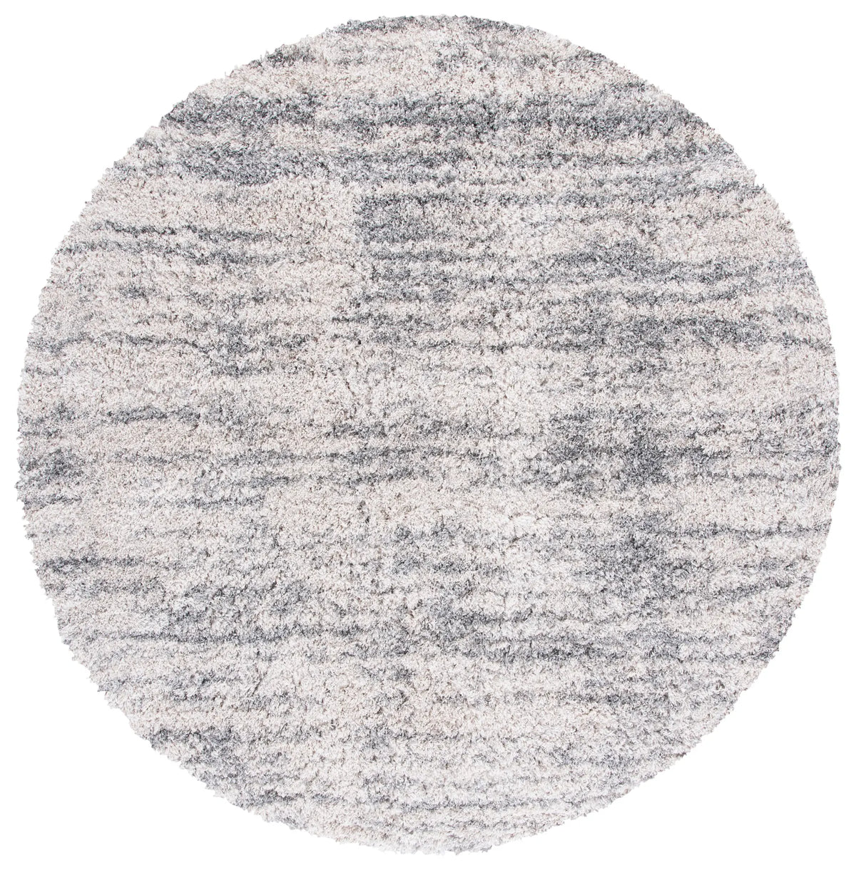 Safavieh Iceland Shag 6'-7" x 6'-7" Rug in Ivory / Grey