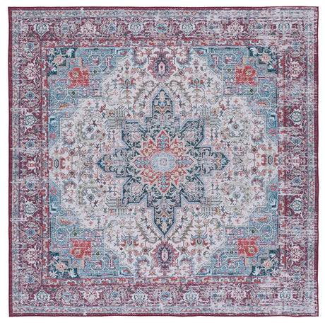 Safavieh Tucson 6'-0" x 6'-0" Rug in Ivory / Red