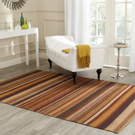Safavieh Kilim 4'-0" x 6'-0" Rug in Rust