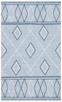 Safavieh Striped Kilim 4'-0" x 6'-0" Rug in Light Blue / Ivory