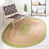 Safavieh Braided 5'-0" x 7'-0" Rug in Green / Natural