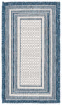Safavieh Courtyard 2'-0" x 3'-7" Rug in Ivory / Navy