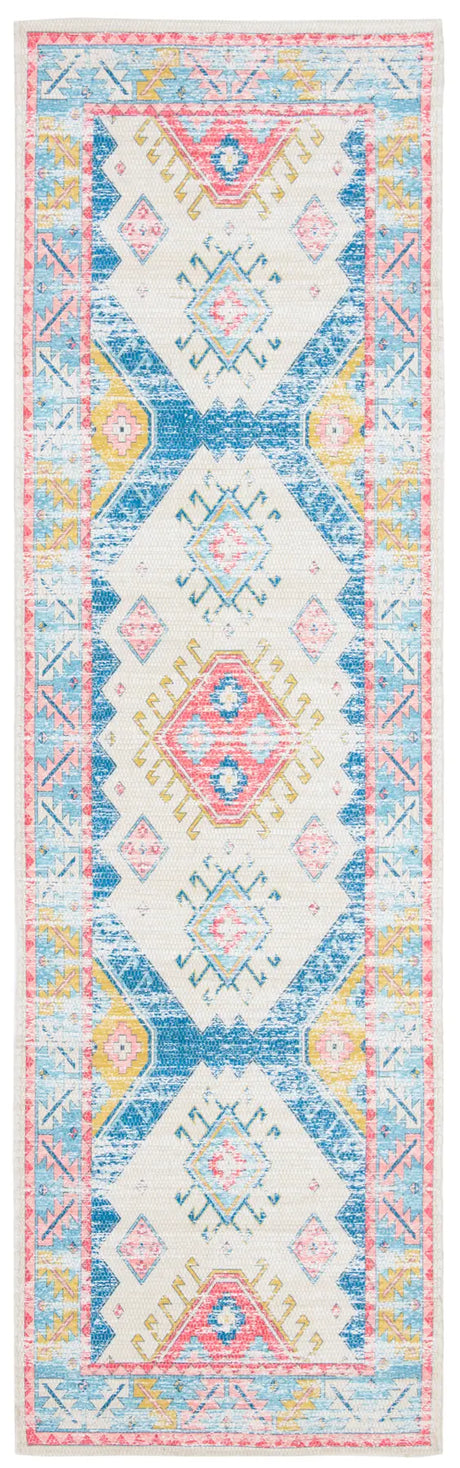Safavieh Saffron 2'-3" x 8'-0" Rug in Cream / Blue