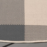 Safavieh Courtyard 5'-3" x 5'-3" Rug in Grey / Bone
