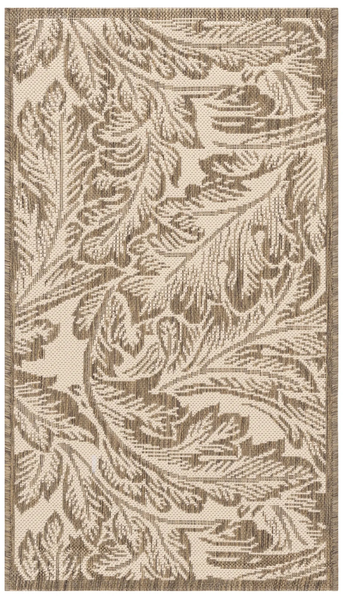 Safavieh Courtyard 2'-0" x 3'-7" Rug in Natural / Brown