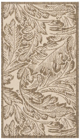 Safavieh Courtyard 2'-0" x 3'-7" Rug in Natural / Brown