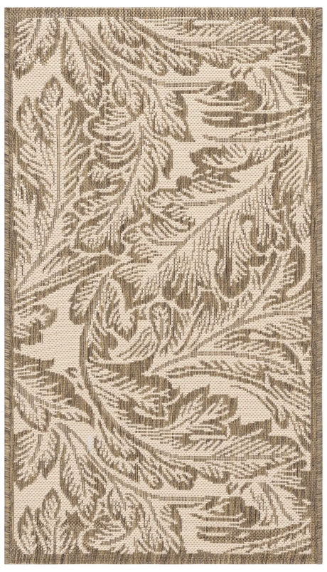 Safavieh Courtyard 2'-0" x 3'-7" Rug in Natural / Brown