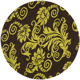Safavieh Soho 6'-0" x 6'-0" Rug in Brown / Green