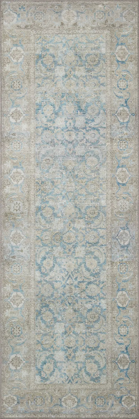 Loloi Wynter Wyn-10 Ocean/Silver Rugs - runner flat
