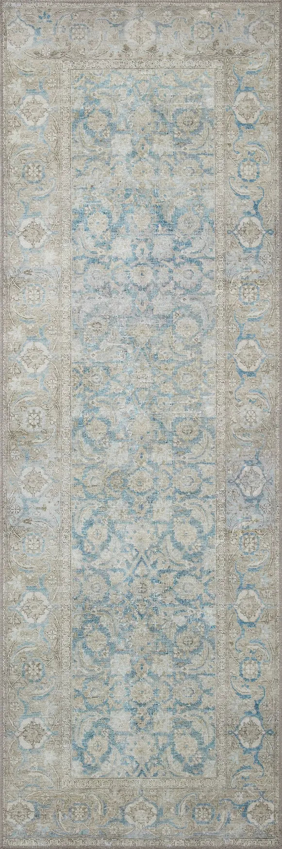 Loloi Wynter Wyn-10 Ocean/Silver Rugs - runner flat