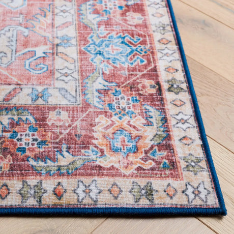 Safavieh Tucson 4'-0" x 6'-0" Rug in Red / Blue