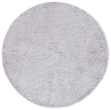 Safavieh Madrid Shag 200 5'-3" x 5'-3" Rug in Silver