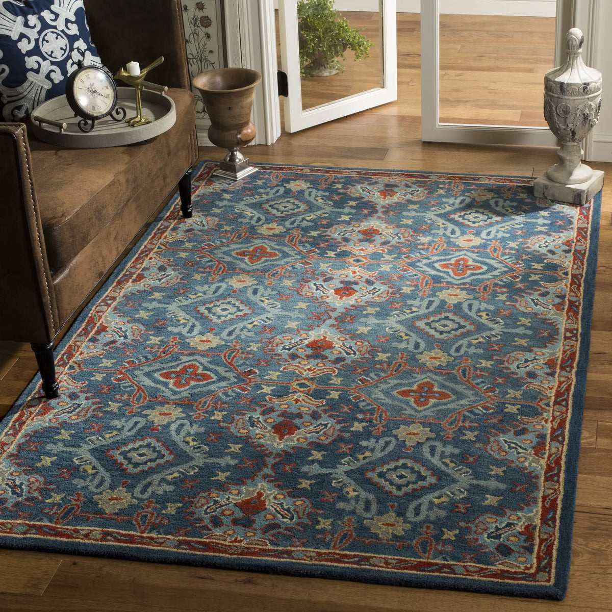 Safavieh Heritage 5'-0" x 8'-0" Rug in Blue / Multi