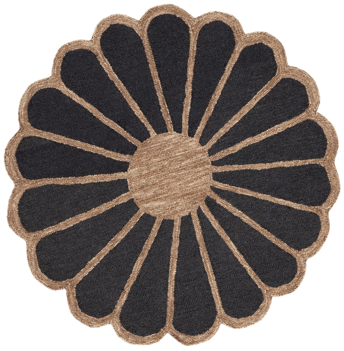 Safavieh Novelty 3'-0" x 3'-0" Rug in Black / Brown