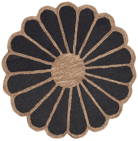 Safavieh Novelty 3'-0" x 3'-0" Rug in Black / Brown