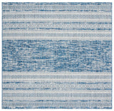 Safavieh Courtyard 6'-7" x 6'-7" Rug in Navy / Grey