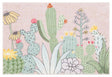 Safavieh Door And Kitchen Mat 2'-3" x 3'-9" Rug in Pink / Green