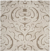 Safavieh Florida Shag 6'-7" x 6'-7" Rug in Cream / Beige
