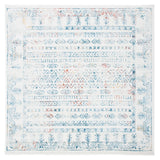 Safavieh Tulum 6'-7" x 6'-7" Rug in Ivory / Rust