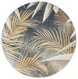 Safavieh Barbados 500 6'-6" x 6'-6" Rug in Black Green / Gold