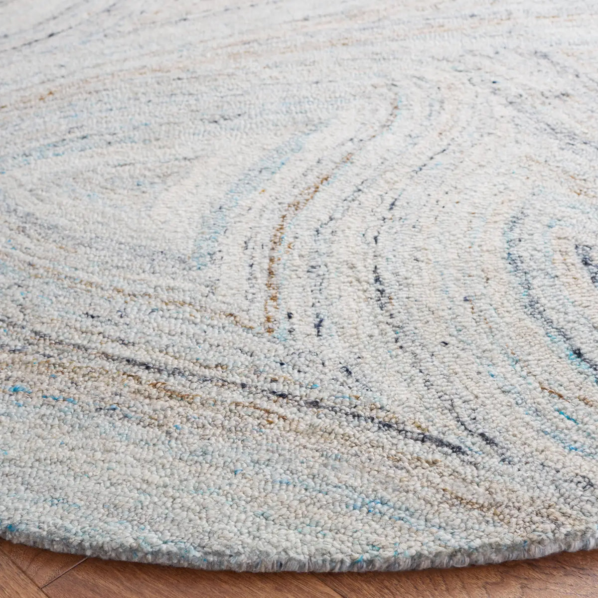 Safavieh Abstract 6'-0" x 6'-0" Rug in Beige / Blue