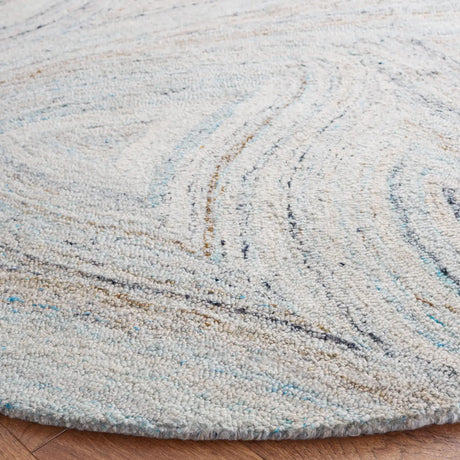 Safavieh Abstract 6'-0" x 6'-0" Rug in Beige / Blue