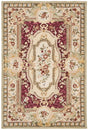 Safavieh Savonnerie 4'-0" x 6'-0" Rug in Red / Ivory
