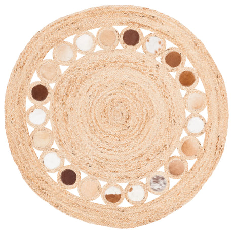 Safavieh Natural Fiber 3'-0" x 3'-0" Rug in Beige / Brown