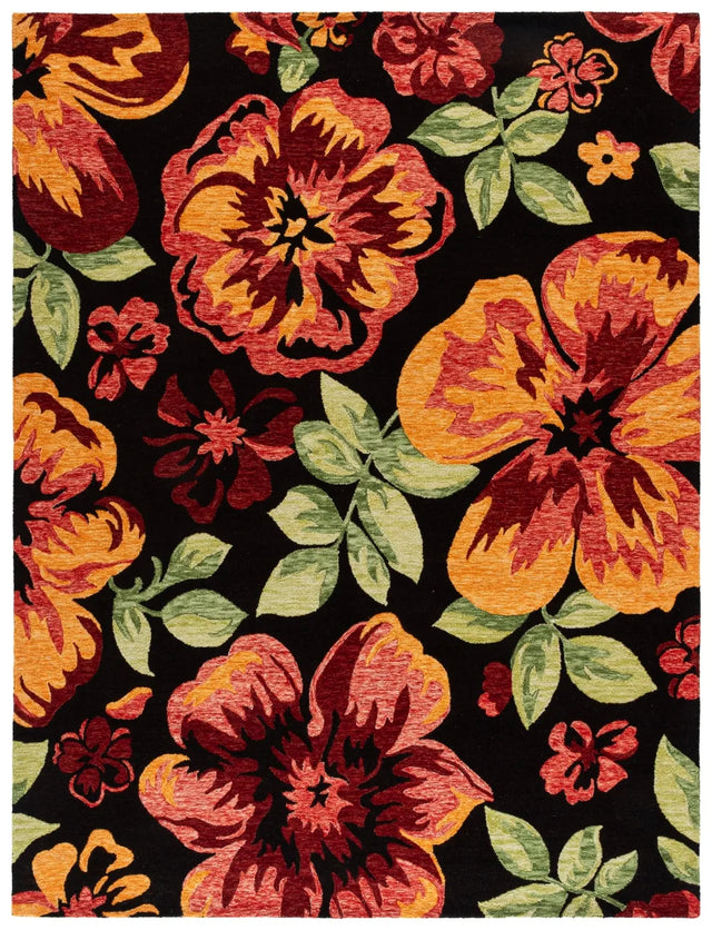Safavieh Jardin 8'-0" x 10'-0" Rug in Black / Red