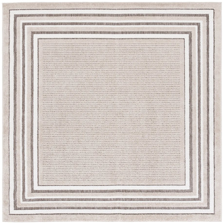 Safavieh Cabana 6'-7" x 6'-7" Rug in Beige / Ivory