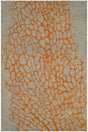 Safavieh Blossom 3'-0" x 5'-0" Rug in Grey / Orange