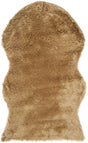 Safavieh Faux Sheep Skin 2'-0" x 3'-0" Rug in Camel