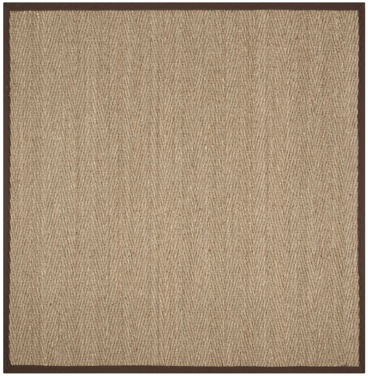 Safavieh Natural Fiber 6'-0" x 6'-0" Rug in Natural / Dark Brown