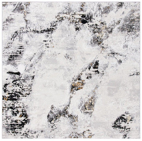 Safavieh Amelia 6'-7" x 6'-7" Rug in Grey / Gold