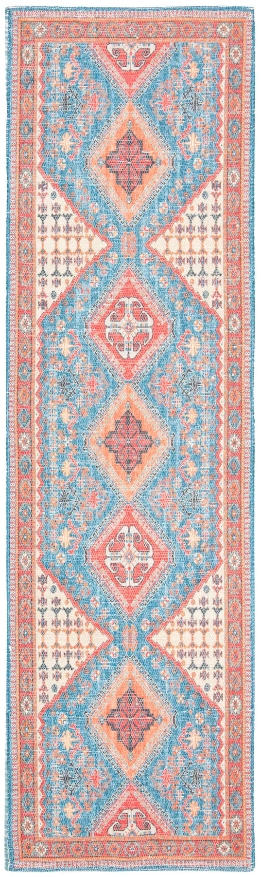 Safavieh Saffron 2'-3" x 8'-0" Rug in Navy / Red