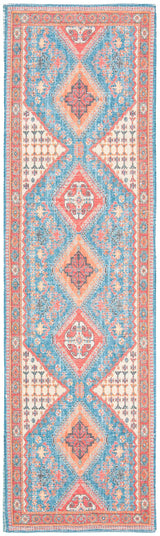Safavieh Saffron 2'-3" x 8'-0" Rug in Navy / Red