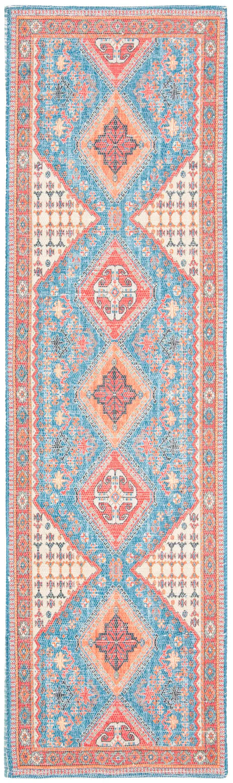 Safavieh Saffron 2'-3" x 8'-0" Rug in Navy / Red