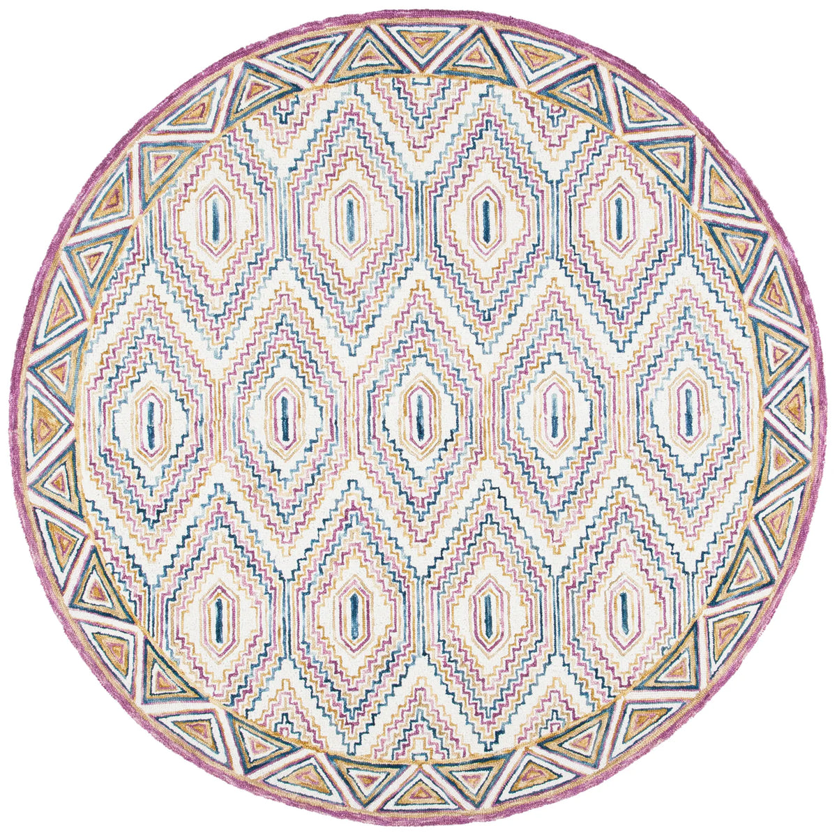 Safavieh Aspen 7'-0" x 7'-0" Rug in Ivory / Rust